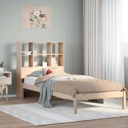 vidaXL tömör fenyőfa könyvespolcos ágy matrac nélkül 75 x 190 cm (3321571)