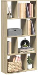 vidaXL sonoma tölgy színű szerelt fa könyvespolc 60 x 20 x 120 cm (858149)