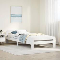 vidaXL fehér tömör fenyőfa ágy matrac nélkül 100 x 200 cm (855479)