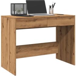 vidaXL kézműves tölgy színű szerelt fa íróasztal 101 x 50 x 76, 5 cm (856765)