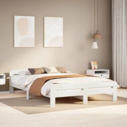 vidaXL fehér tömör fenyőfa ágy matrac nélkül 150 x 200 cm (855470)