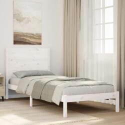 vidaXL fehér tömör fa extra hosszú ágykeret matrac nélkül 100 x 210 cm (3309270)