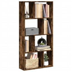 vidaXL füstös tölgy színű szerelt fa könyvespolc 60 x 20 x 120 cm (858151) - vidaxl