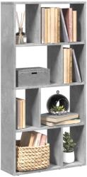 vidaXL betonszürke szerelt fa könyvespolc 60 x 20 x 120 cm (858150) - vidaxl