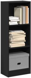 vidaXL fekete szerelt fa könyvszekrény 40 x 24 x 109 cm (857775) - vidaxl
