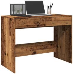 vidaXL antik fa színű szerelt fa íróasztal 101 x 50 x 76, 5 cm (856764) - vidaxl