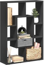 vidaXL fekete szerelt fa könyvespolc 63 x 20 x 90 cm (858139) - vidaxl