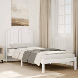 vidaXL fehér tömör fa extra hosszú ágykeret matrac nélkül 100 x 210 cm (3309214)