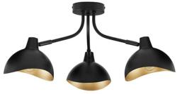 Nova Luce GETI mennyezeti lámpa, fekete, E14 foglalattal, max. 3x5W, 9555807 (9555807)