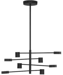 Nova Luce NORDIK függeszték, fekete, 3000K melegfehér, beépített LED, 1x40W, 690 lm, 9080122 (9080122)