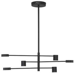 Nova Luce NORDIK függeszték, fekete, 3000K melegfehér, beépített LED, 1x28W, 594 lm, 9080121 (9080121)