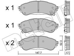 METELLI set placute frana, frana disc METELLI 22-1344-0