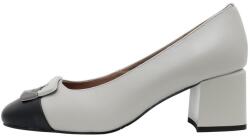 Epica Pantofi dama, Epica, C03L112-UR1833-ZY09A3-14-N-Gri, elegant, piele naturala, cu toc, gri (Marime: 35)