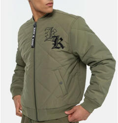Karl Kani Jacket Karl Kani OG Quilted Zip Jacket dark military green