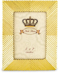 Art-Pol Palotakertek design barokkos rovátkás aranysárga műanyag képkeret 24, 5x19, 5x12-2cm (164154)
