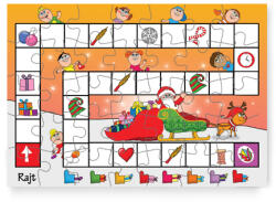 Tulipán Csoport 35 db - os puzzle: Kettő az egyben! Mikulásos kirakó + társasjáték!