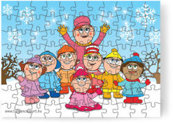 Tulipán Csoport 88 db - os puzzle: Hull a hó!