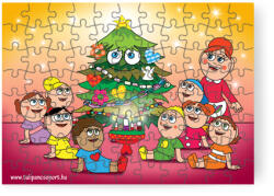 Tulipán Csoport 88 db - os puzzle: Feldíszítettük a fát!