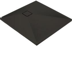 Deante Cadita de dus patrata Deante Correo din granit negru 80x80 cm (KQR_N42B) - sanoterm