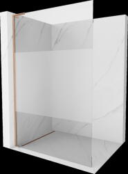 Mexen Kioto L, Walk-In zuhany paraván 90 x 200 cm, 8 mm átlátszó matt üveg, réz matt profil, 800-090-103-65-35 (800-090-103-65-35)
