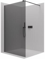 Cerano Onyx, Walk-in zuhany paraván 160x200 cm, 8mm szürke üveg, fekete profil, CER-CER-426601 (CER-CER-426601)