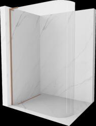 Mexen Kioto L, Walk-In zuhany paraván 100 x 200 cm, 8 mm átlátszó üveg, réz matt profil, 800-100-103-65-06 (800-100-103-65-06)