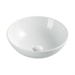 Mereo Mereo, Munkalapos mosogató túlfolyó nélkül, 400x400x145 mm, kerek, kerámia - csomagban küldendő, MER-UC404015CP (MER-UC404015CP)