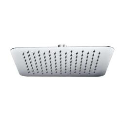 Mereo Mereo, Lemez zuhanylap, Vékony, szögletes 250x250 mm csuklóval, rozsdamentes acél, MER-CB485P (MER-CB485P)