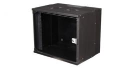 Equip Fali Rackszekrény - EWM-09-5440-B (19", 9U, 540x400mm, lapra szerelt, fekete) (EWM-09-5440-B) - firstshop