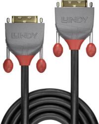 Lindy DVI Csatlakozókábel [1x DVI dugó, 24+1 pólusú - 1x DVI dugó, 24+1 pólusú] 3.00 m Fekete (36223) (36223)