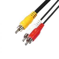 Somogyi Elektronic 3 RCA dugó - 3 RCA dugó (A 4X)