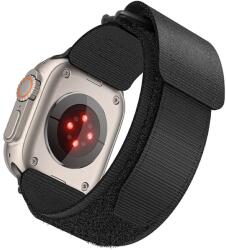 Forcell F-DESIGN FA05 nylon szíj Apple Watch 42/44/45/49 mm fekete
