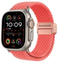 DUX DUCIS szíj MIXTURE PRO nyújtható fonott Apple Watch 38 / 40 / 41 mm guava