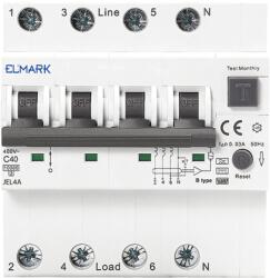 ELMARK Electronic Rcbo Jel4A 6Ka 4P 40A/300Ma (40487A)