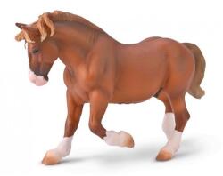 CollectA Figurina pictata manual Armasar Breton Draft Castaniu 80008 (COL80008XL) Figurina