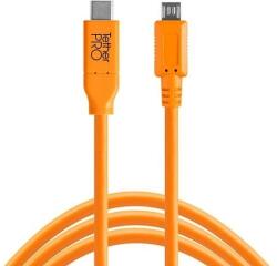 Tether Tools TetherPro USB-C la 2.0 Micro-B cu 5 pini, (4, 6 m) ORG CUC2515-ORG (CUC2515-ORG)