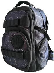 PIXIE CREW Rucsac pentru studenți, negru, Hexa, 100 de pixeli mix (OLP1009PXB-38-34)