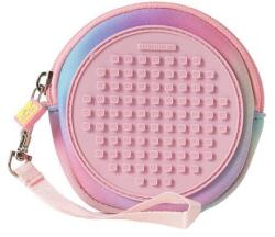 PIXIE CREW Geantă rotundă, roz, Inimă și lăbuțe 50 de pixeli (OLP1009PXA-27-39)