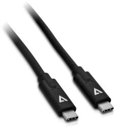 V7 V7UCC-2 m-BLK-1E USB-C - USB-C Apa - Apa Kábel - 2 m, Fekete
