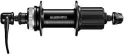 Shimano Tourney FH-TX505-8 hátsó kerékagy, 32H, tárcsafékes (CenterLock), gyorszáras, Shimano kazettával, fekete, OEM kiszerelés