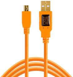 Tether Tools CU5451 TetherPro USB 2.0 - Mini USB 2.0 Kábel - 4.6 m, Narancs