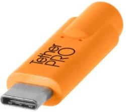 Tether Tools TetherPro USB-C Apa - USB-C Apa Összekötő Kábel - 4.6 m, Narancs