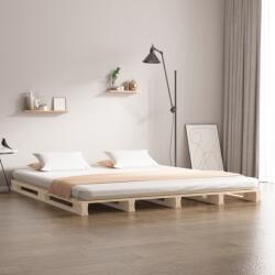 vidaXL tömör fenyőfa raklapágy 160 x 200 cm (821402)