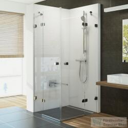 RAVAK BRILLIANT BSRV4 90x90 cm-es nyílóajtós zuhanykabin, króm+transparent, 1UV77A00Z1SET (1UV77A00Z1SET)