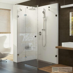RAVAK BRILLIANT BSDPS 90x90 cm-es balos nyílóajtós zuhanykabin, króm/transparent, 0UL77A00Z1SET (0UL77A00Z1SET)
