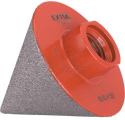 Extol lyukmaró, kúpos (lyuktágító/lyukfúró/furat csiszoló) csempére, gyémánt bevonat; 50mm × M14, sarokcsiszolóra (8801852) - sipibolt