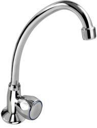 Balletto mosdó csaptelep hidegvízhez, kerámia szelep, króm, 22cm hosszú csőr (85040) - sipibolt