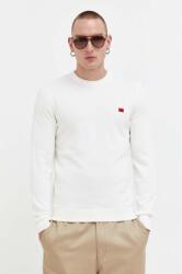 HUGO BOSS pamut pulóver könnyű, bézs, 50475083 - bézs XXL