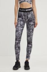 Plein Sport legging fekete, női, mintás, FADC WJT1954 STE003N - fekete M