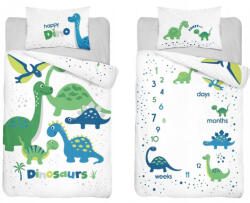  Dinoszauruszos ovis ágynemű (happy dino kék)